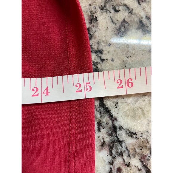 Complements Womens Cardigan Vest Medium Red Sleeveless Draped Boho - Picture 7 of 7